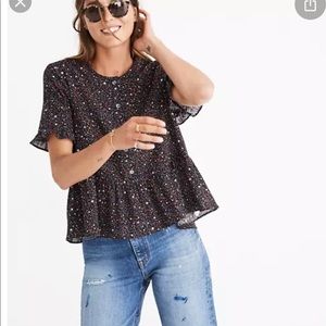 Madewell star print top